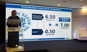 Untuk tahun 2019, kadar dividen dan bonus asb/ asn diumumkan pada minggu kedua bulan disember iaitu 18 disember 2019. Dividen Asb 2018
