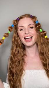 HAPPY PRIDE MONTH 🌈 A quick and easy bubble braid hairstyle, using bobbles  the colours of the Pride Flag