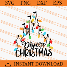 Disney Castle Christmas Svg Disney Castle Svg Christmas Svg