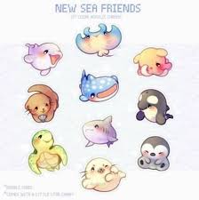 Maybe you would like to learn more about one of these? 45 Ideas Painting Sea Animals Cute Animal Drawings Cute Kawaii Drawings Cute Animals