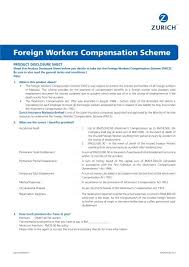 Foreign workers insurance, foreign workers compensation schem fwcs, skhppa, foreign worker insurance guarantee (fwig) by acpg. Foreign Workers Compensation Scheme Zurich