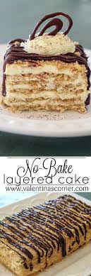 No Bake Layered Cake Valentina S Corner Graham Cracker Cake Baked Dessert Recipes Graham Cracker Dessert