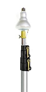 We have a double high foyer entry now, and while it doesn't necessarily answer your question on how to change chandelier bulbs, it certainly helps to understand how to not change your light bulbs often. Docapole Light Bulb Changer High Ceiling Light Bulb Changer Attachment For Extension Pole Suction Cup Light Bulb Changer For Bulb Replacement Docapole Attachment Pole Not Included Amazon Com