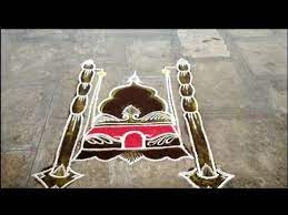 Krishn Jhula Rangoli Rangoli For Baby Shower Dohale Jevan Rangoli For Naming Ceremony Silver Pooja Items Baby Shower