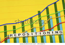 Business Term Climbing Chart Graph Repositioning Stock Photo