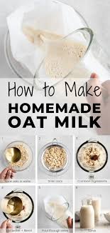 Homemade Oat Milk Recipe Real Vibrant Recipe Oat Milk Recipe Milk Recipes Oat Milk