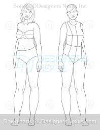 Fashion design templates free printable. Female Croquis 60 Free Fashion Figure Templates