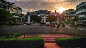 Aerial view of Government Medical College Thiruvananthapuram campus and hospital complex