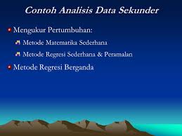 Tidak ekstra menjadi tidak semangat. Topik 6 Analisis Data Sekunder Matakuliah Metodologi Penelitian Ppt Download