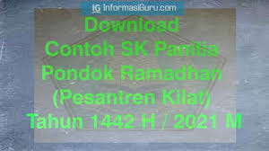 Maybe you would like to learn more about one of these? Contoh Sk Panitia Pondok Ramadhan Tahun 1442 H 2021 M I Pdf Informasiguru Com