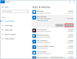 Select the microsoft edge item. How To Uninstall Microsoft Edge Windows 10 In 2021