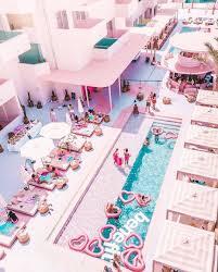 Beautiful Hotels Resorts On Instagram Pastel Party Vibes In Ibiza Harrison Follow Tasteinhotels For More Luxury Trav Pink Hotel Hotel Ibiza Ibiza