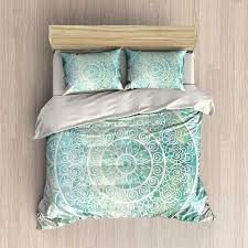 Maybe you would like to learn more about one of these? Mandala Duvet Cover Mint Green Aqua Blue Bedding Set Pillow Etsy Green Duvet Covers Blue Bedding Sets Blue Bedding