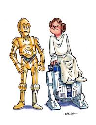 Princess Leia R2 D2 C 3po Star Wars Shelton Leong Leia Star Wars Art Star Wars