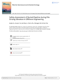 Changes in the chemical nature of the. Pdf Safety Assessment Of Buried Pipeline During Pile Driving Vibration In Offshore Engineering