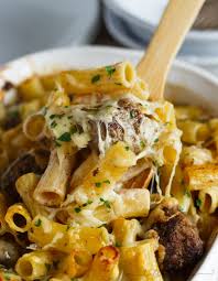 Creamy Swedish Meatball Pasta Bake Swedish Meatball Pasta Casserole Recipe Recipe Meatball Pasta Pasta Bake Meatball Pasta Bake