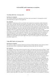 Https Www Bbc Co Uk Contact Sites Default Files 2020 03 Bbc 20public 20complaints 20responses 202019 Pdf