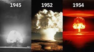 At the end of the countdown, there was a blinding electric blue light, of such an intensity i had not seen before or ever since. Nuclear Testing