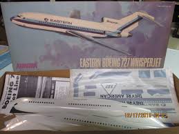 Aurora Eastern Airlines Boeing 727 Whisperjet 1 96 Scale Vintage Model Kit Ebay Image 02 17 7 Boeing Model Kit Boeing 727