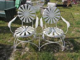 Francois Carre Bouncy Settee Pinwheel Metal Patio Furniture Rustic Outdoor Furniture Rustic Furniture Diy