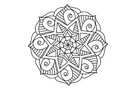 Easy Mandala Coloring Page Mandala Coloring Pages Simple Mandala Mandala Coloring