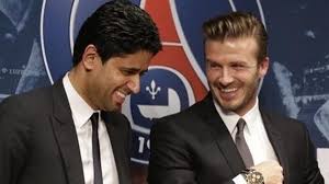 El psg y los catalanes jugarán mañana el partido de ida por los octavos de final de la champions league. Beckham Acude A Dueno Del Psg Para Que Invierta En Su Nuevo Equipo Futbol Sapiens
