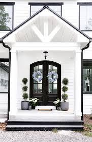 Porch parts, porch ideas, free consultation for porches (front, back, and side porches). Summer Front Porch Decor Domestically Blissful