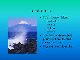 A landform is a natural feature. Ppt Japan Powerpoint Presentation Free Download Id 65176