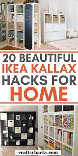 20 Ikea Kallax Hacks Your Home Needs Ikea Kallax Hack Kallax Ikea Ikea Diy