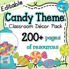 See more ideas about candy theme, classroom, classroom themes. Candy Themed Classroom Decor Pack Editable By Element Of Fun Tpt