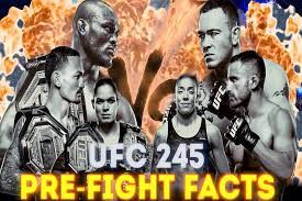 Fight card, rumors, date, odds, results, complete guide las vegas will be lit up to end 2019 with a bang for ufc Ufc 245 Pre Facts Inside Ufc Title Fight Triple Header