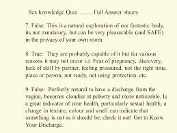 Use it or lose it they say, and that is certainly true when it. Sex Trivia Questions And Answers