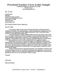 Teachers Cover Letter Samples Resume Format