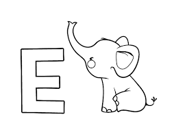 Letra E Para Colorear