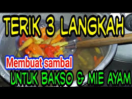 Maybe you would like to learn more about one of these? Cara Membuat Sambal Untuk Bakso Miayam Youtube