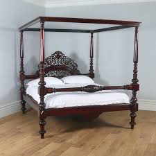Canopy bedding sets have all the necessary pieces for a perfectly coordinating bedscape that matches a variety of bedroom furniture! Super King Four Poster Bed 6ft Colonial Victorian Yola Gray Antiques