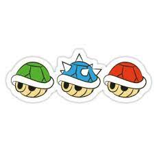 mario kart items shells sticker mario sticker star mario kart mario