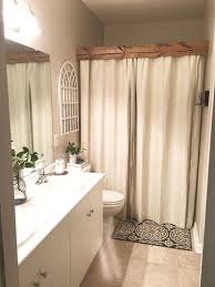 116 Rustic Farmhouse Bathroom Ideas With Shower Farmhouse Bathroom Decor Bathroom Decoration Bat Farmhouse Bathroom Decor Farmhouse Shower Bathrooms Remodel