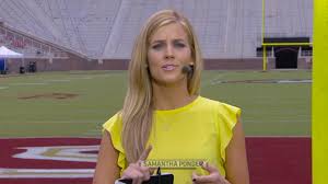 •not run by sam• samantha ponder (née steele). Espn S Sam Ponder Has Terrific Response For Sexist Gameday Sign Sporting News