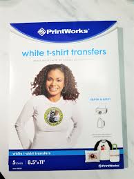 Printworks White T Shirt Transfers T Shirts And Crafting Fun Great Prices T Shirt Transfers Transfer Paper Transfer