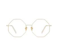 TIJN Designer Glasses for Women Men, Fashion Eyeglasses Metal Frames,  Non-Prescription Eye Glasses Geometric Shape(Duncan)