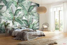 Banana Leaf Wallpaper Wallpaper Mural In 2021 Wallpaper Walls Bedroom Leaf Wallpaper Wallpaper Living Room