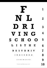 14 meticulous eye test chart driving test