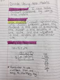 Teaching Division With Area Models