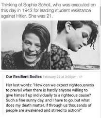 .die für die sophie scholl an der franz joseph straße befestigt war. ―traudl junge. 360 Sophie Scholl Et Al Ideas White Roses Sophie Die Weisse Rose