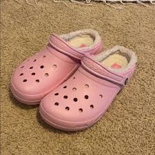 Warm and fuzzy feelings inside: Crocs Shoes Brand New Light Pink Fuzzy Crocs Poshmark