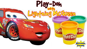 Learn Colors With Play Doh With Lightning Mcqueen From Cars 3 Youtube