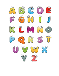 Bubble letters in printable format. Free Printable Colorful Cartoon Letters Alphabet Freebie Finding Mom