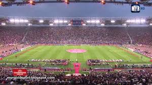 Mai 2010 im estadio santiago bernabéu in madrid. 2009 Uefa Champions League Final Opening Ceremony Stadio Olimpico Roma Youtube