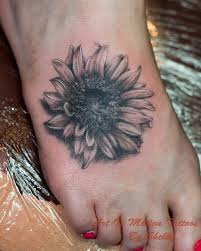 Black And Grey Sunflower Tattoo Designs Black And Gray Sunflower Tattoo Tattoos Design Ideas Sunflower Foot Tattoos Sunflower Tattoos Sunflower Tattoo